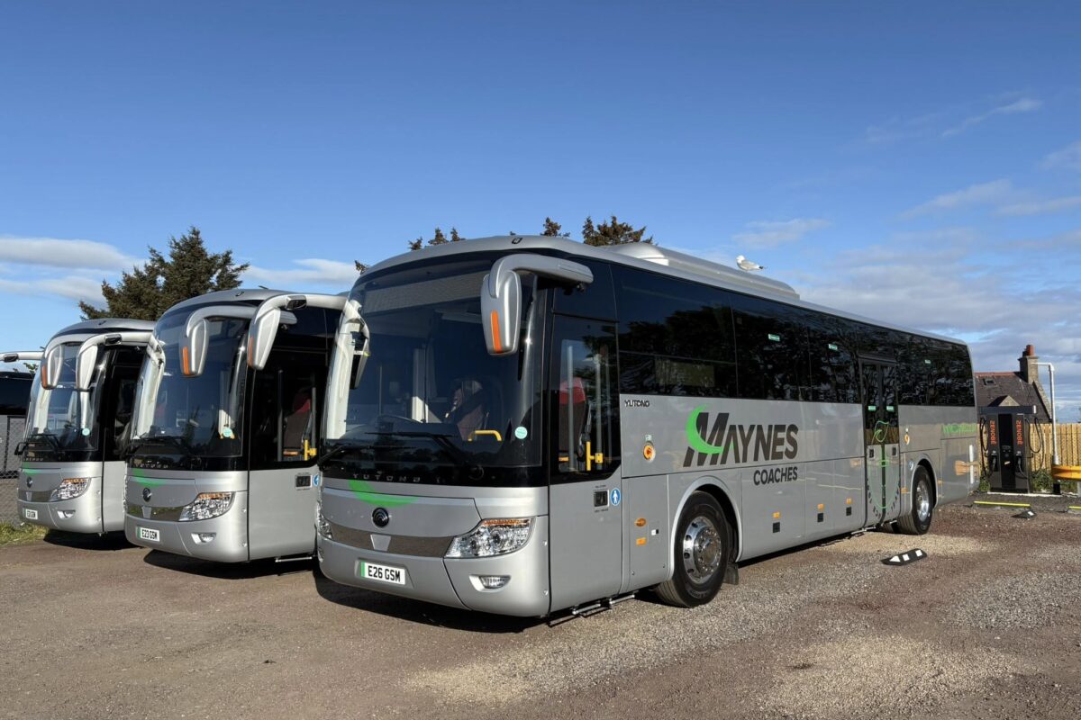 The first three Electric Yutong TC12e’s have arrived and are ready to go!