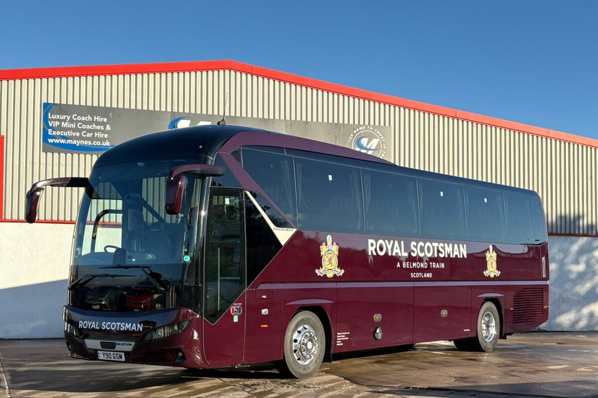 New Bespoke Coach For ‘The Royal Scotsman’ Joins Maynes Fleet